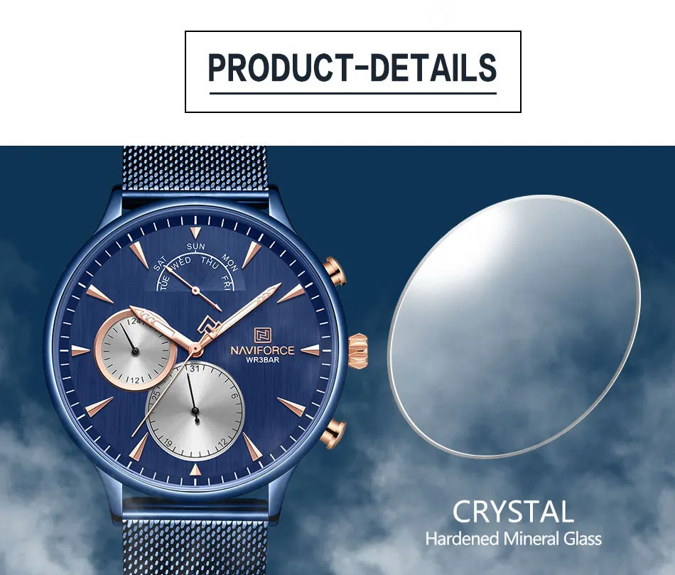 NAVIFORCE 3008 Топ бренд мужские часы простые мужские часы из нержавеющей стали водонепроницаемые кварцевые мужские наручные часы Relogio Masculino