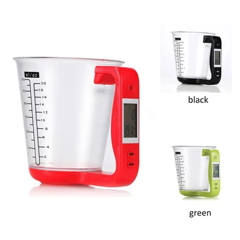 

600ml Kitchen Digital Electronic Scale LCD Display Measuring Cup Household Jug Scales Temp Measurement Kitchen Supplies Dropship