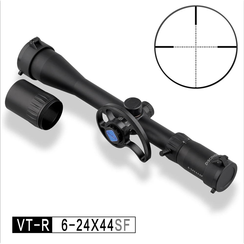 

6-24 X44 Riflescope New Parallax Wheel Discovery VT-R SF Weapons Second Focal Plane Hunting Air Gun Accessory Army