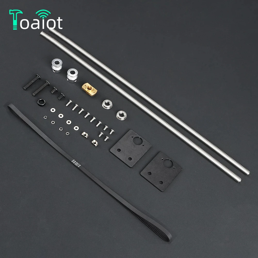 Toaiot Blv Mgn Cube Ender 3 Pro Kit Di Aggiornamento Parte Stampante 3D Kit Di Aggiornamento Doppio Asse Z Set Puleggia Doppia Tensione Z Asse Doppio 