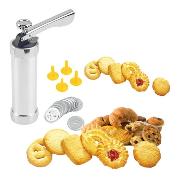

Multi Cookie Extruder Press Machine Stainless steel Biscuit Maker Cake Making Decorating Gun Kitchen Tools Bakeware