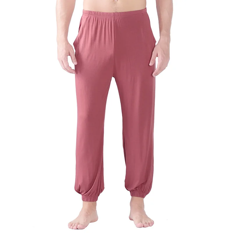 Plus Size 5XL 6XL 7XL Modal Cotton Men's Pajamas Spring Summer Home Pants Casual Male Yoga Trousers Elastic Loose Sleep Bottoms men's loungewear sets Men's Sleep & Lounge