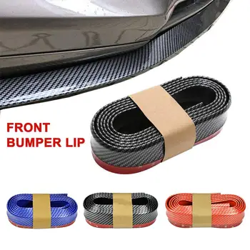 

Universal 2.5M Car Front Bumper Lip Splitter Spoiler Rubber Skirt Protector Body Trim 8.2ft
