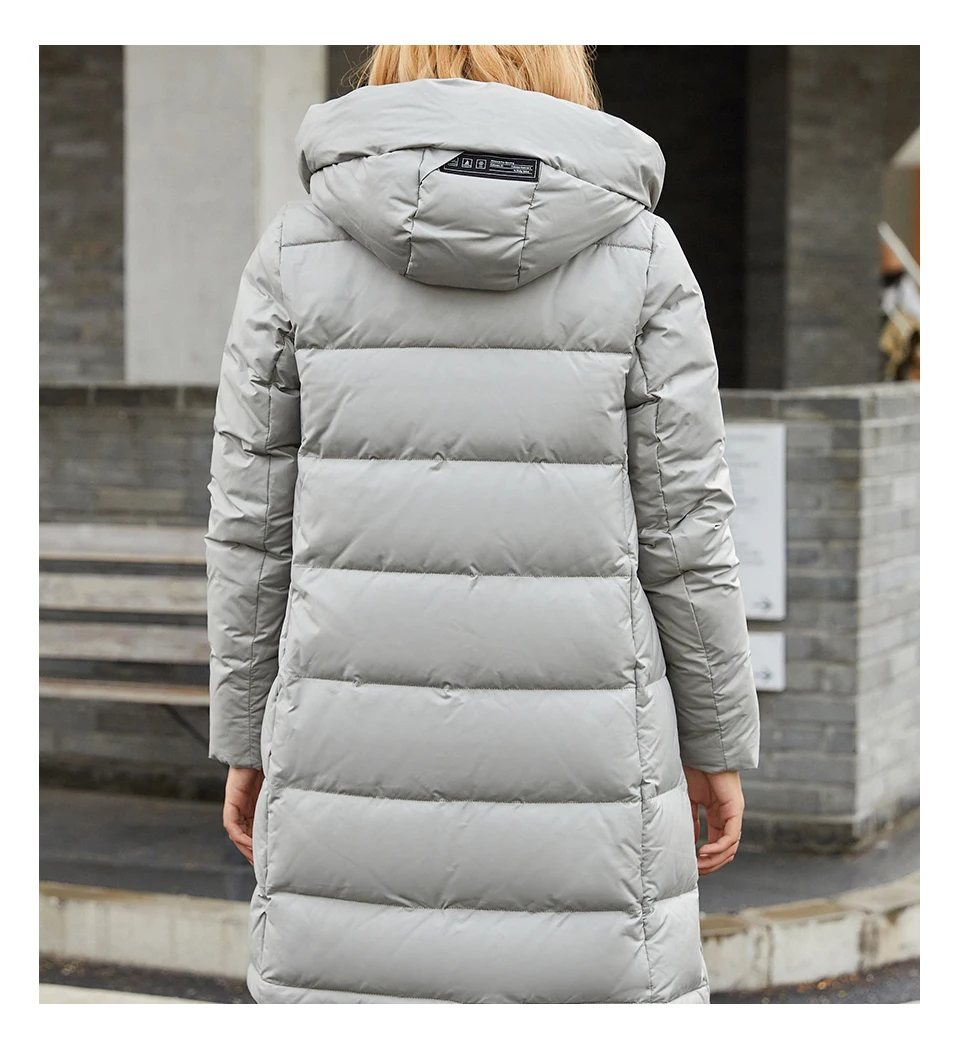 long down puffer coat HaiLuoZi 2021 Winter  Women Jacket Classic Lengthened Thick Women's Coat Fashion Hood Solid Color Casual Windproof Parka 6086 long black puffer coat