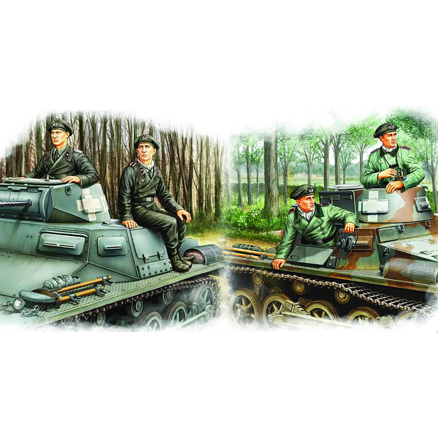 

Hobby Boss 84419 1/35 German Panzer Crew Soldier Set Plastic Static Military DIY Model Kits Toys TH19874-SMT6