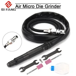 Kit de crayon de Micro broyeur à Air pneumatique 90psi, 75000 tr/min, outils de meulage et de coupe à grande vitesse, polissage pneumatique, outils de gravure 