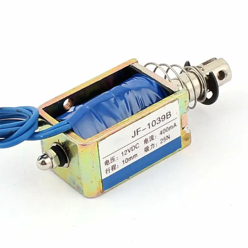 JF-1039B DC12V 400 mA 25N/10 мм Тяговый нажимной Тип открытая рама Электромагнит LX9C