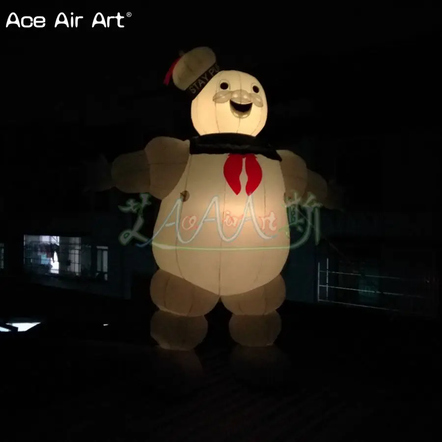 4 м H надувные Охотники за привидениями Stay Puft Pop up Marshmallow Man поставляются с