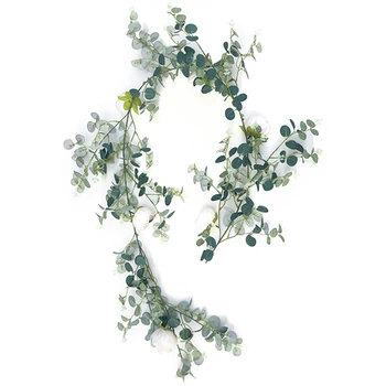 

Artificial Leaves Garland Plants Vine Fake Foliage Flowers Home Garden Wedding Decor Artificial Flower Rattan Evergreen Cirrus