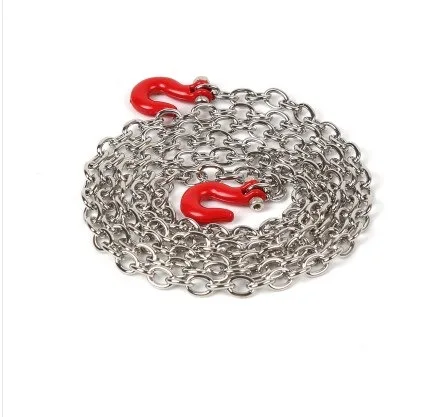 

RC Car Metal Tow Chain Trailer Hook Decoration For 1/10 RC Rock Crawler Traxxas TRX4 Axial SCX10 90046 RC4WD D90 TF2 Tamiya CC01