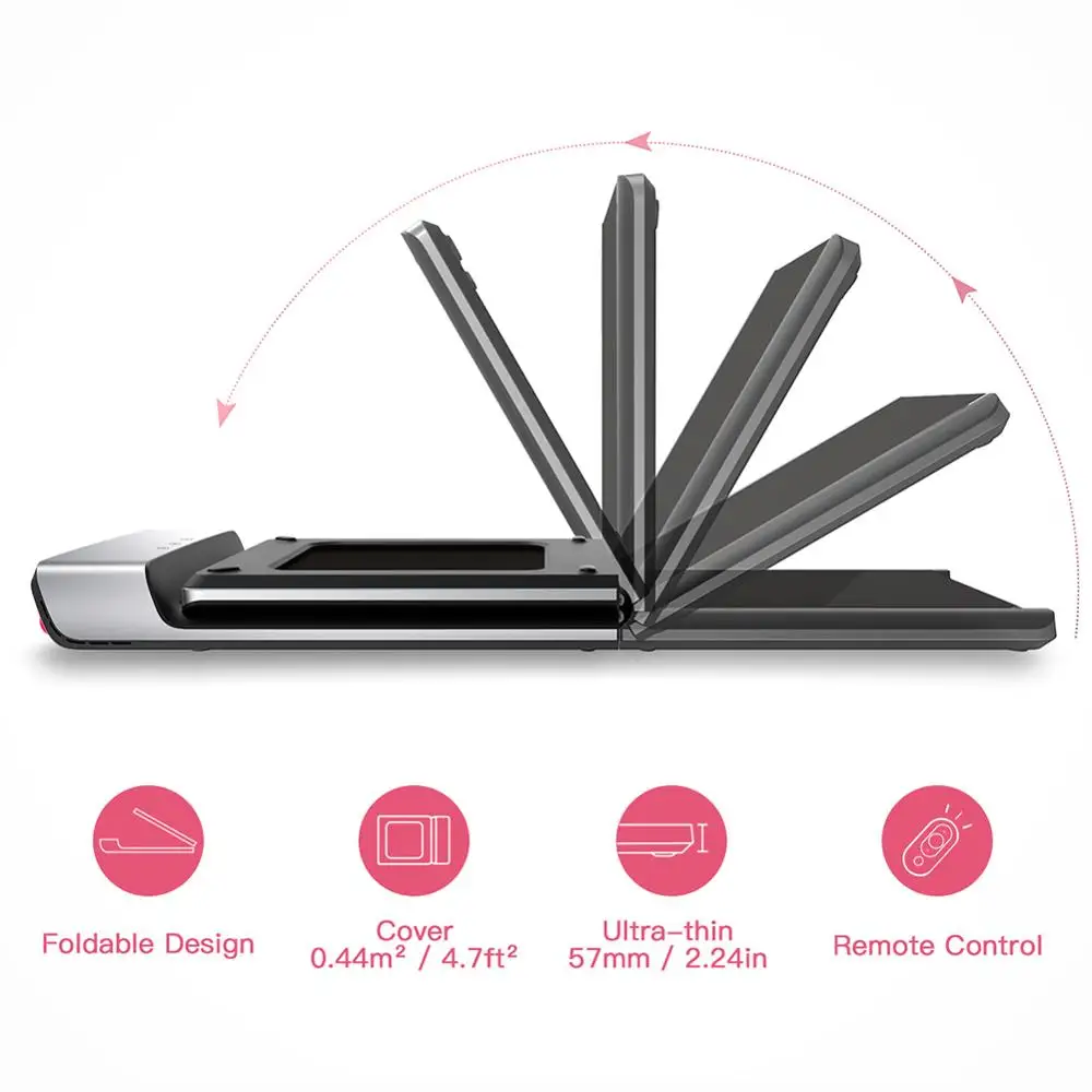 Original A1 Walkingpad Foldable Walk Exercise Machine Office Home Non-flat Treadmill Smart Control of Speed Treadmill Home Gym