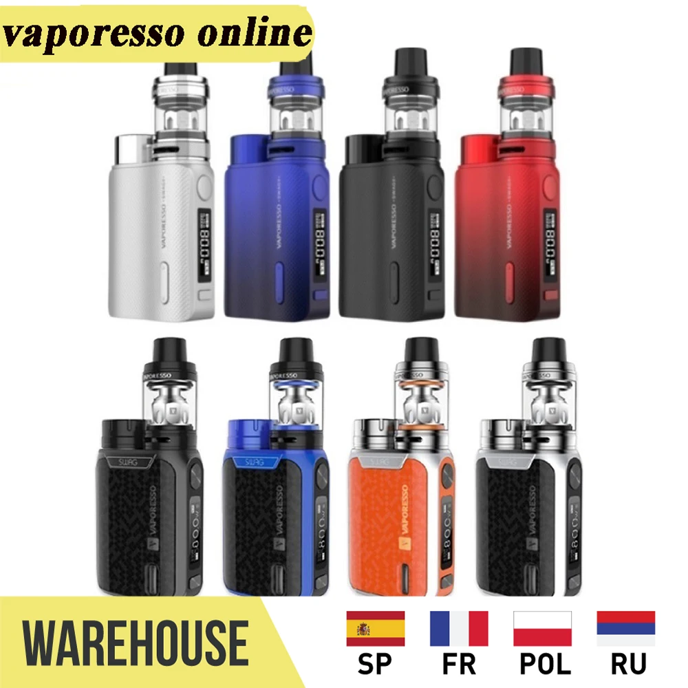 Горячая Распродажа оригинальный 80 Вт Vaporesso SWAG 2 комплекта vs комплект Мощность по