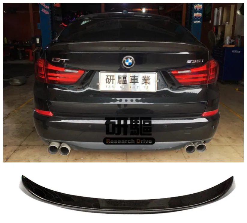 

High quality Carbon Fiber Car Rear Trunk Lip Spoiler Wing Fits For BMW 5 series F07528iGT 535iGT 550iGT 2010 2011 2012 2013 2014