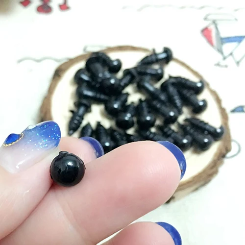 100 шт. Глазные яблоки для кукол Аксессуары Пластиковые ремесла глаза амигуруми для игрушек 6 мм 7 мм 9 мм 10 мм 12 мм 14 мм DIY Забавные игрушки Аксессуары для глаз