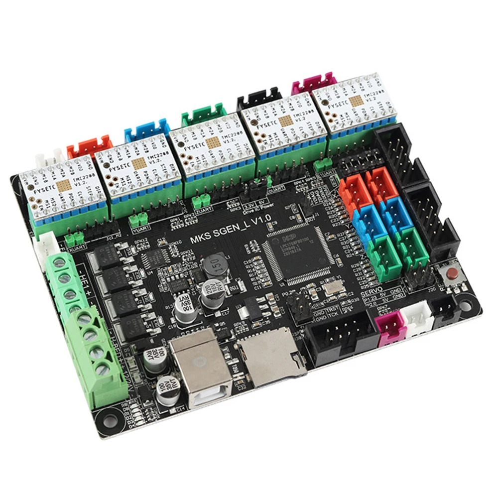 MKS SGEN L V1.0 UART TMC2208 бесшумные драйверы+ радиаторы TMC2130 SPI заменить Cortex-M3 LPC 1768 основные платы управления для 3d принтера