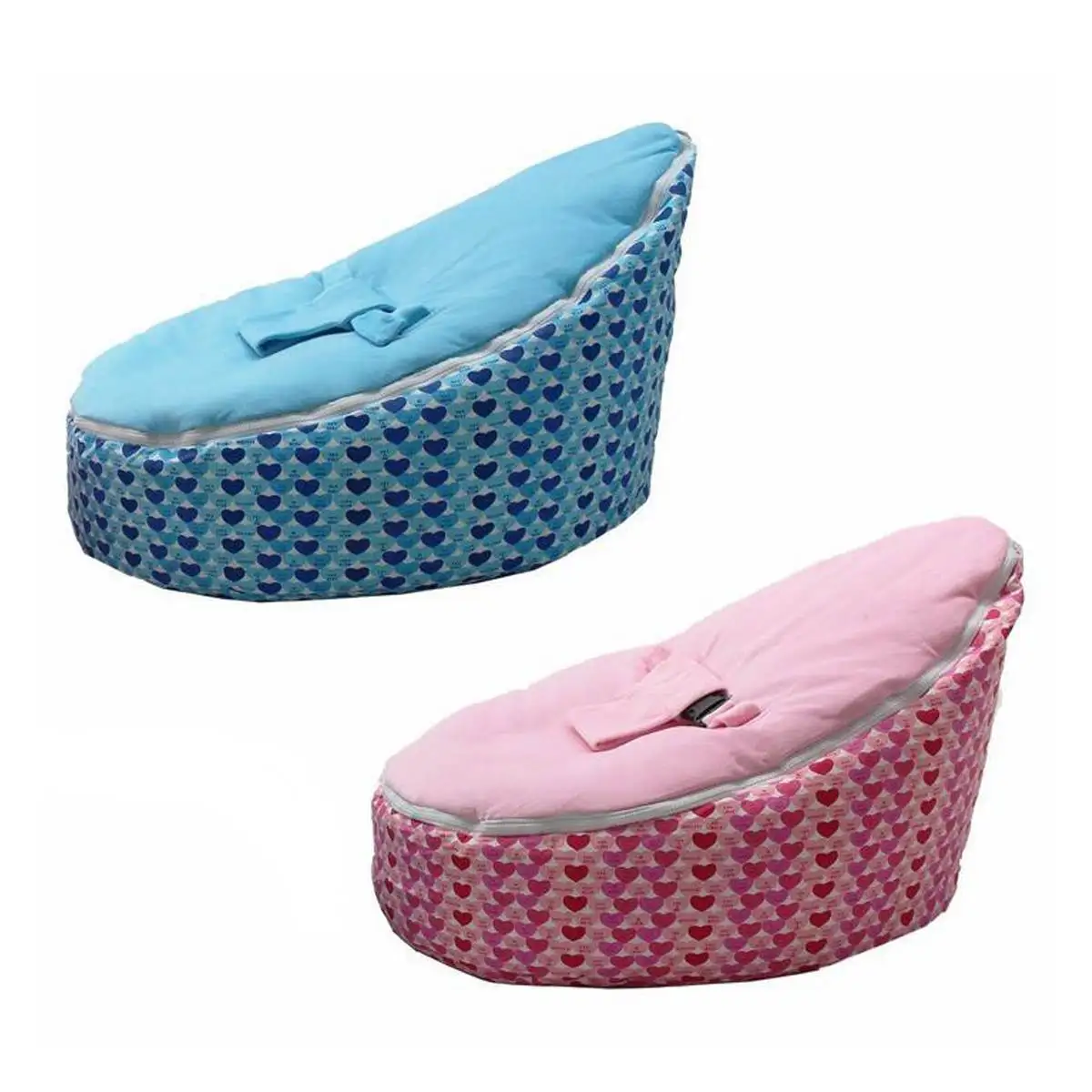 

Portable Bean Bag Cover Feeding Chair Baby Pouf with Adjustable Belt Harness Safety Protection Soft Kids Sleeping Toddler Chair