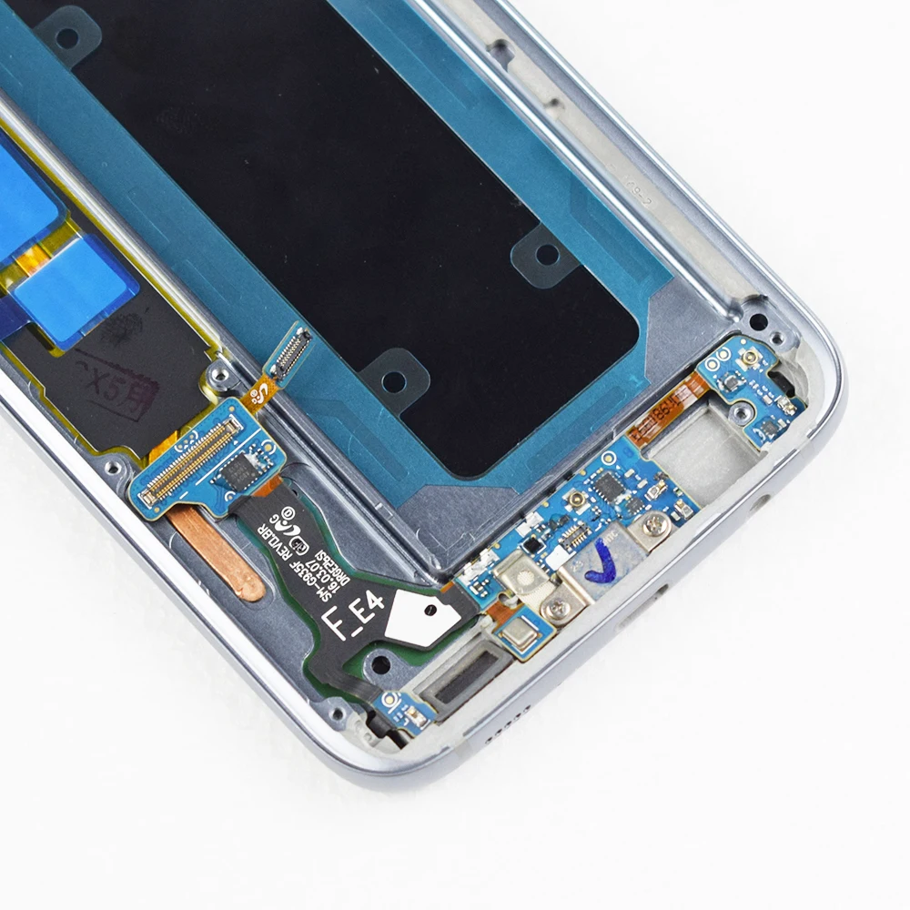 5,5 ''Супер AMOLED ЖК-дисплей с рамкой для SAMSUNG Galaxy s7 edge G935 G935F сенсорный экран дигитайзер дисплей+ Сервисный пакет