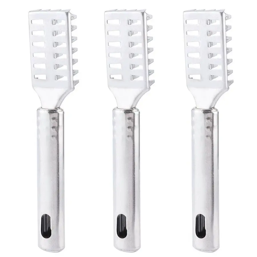 

Fish Scraping Device 3Pcs Stainless Steel Fish Scraper Fish Scale Remover Scraping Removing Tool Kitchen Supplies Kitchen