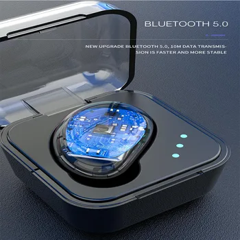 

New Mini Bluetooth Headset 5.0 Wireless In-ear Earphone with Charging Case Single Ear Headset Bluetooth-гарнитура на одно ухо