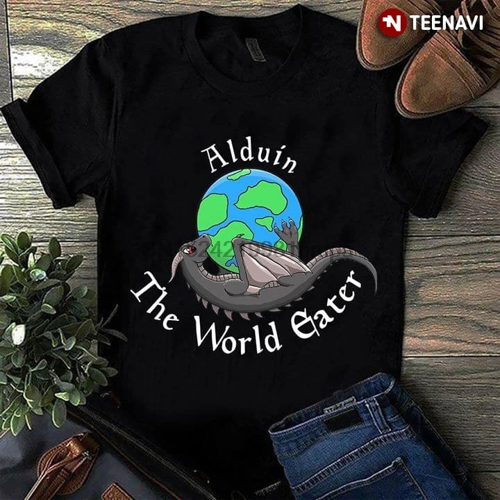 Мужская футболка Alduin The World Eater Dragon Earth женские и мужские футболки |