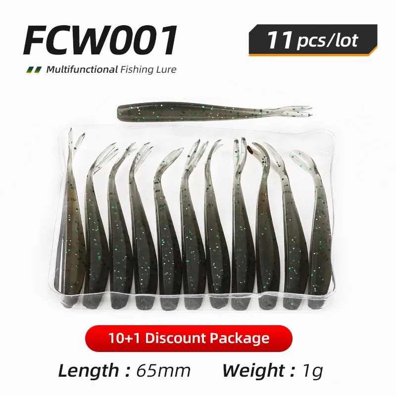 Isca de Silicone Ardea Suave Isca 1g Worm Swimbait Wobblers Artificial Camarão Truta Carpa Pesca Enfrentar 11 Pçs 1 Iscas artificiais