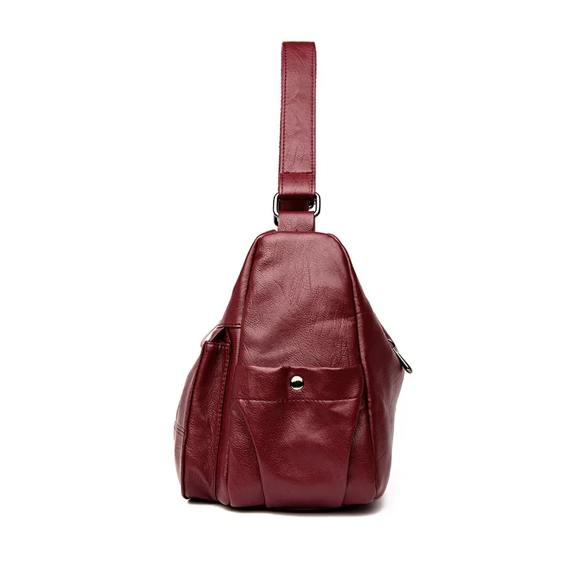 Goedkoop Twee pocket Grote Crossbody Tassen Voor Vrouwen 2018 Sac A Main Femme Lederen Luxe Handtassen Vrouwen Tassen Designer Handtassen Hoge kwaliteit