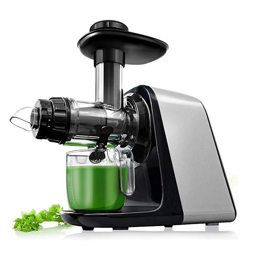 

Juicer Machines, Slow Masticating Juicer Extractor Easy to Clean, Tritan & BPA-Free, Anti-Drip and 5 Mode Adjustment, Cold Press