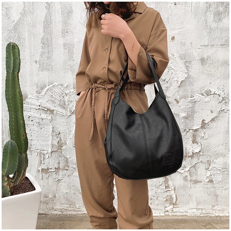 Кожаные сумки через плечо для женщин сумка с верхней ручкой винтажная Роскошная брендовая дизайнерская стильная модная сумка bolsos mujer