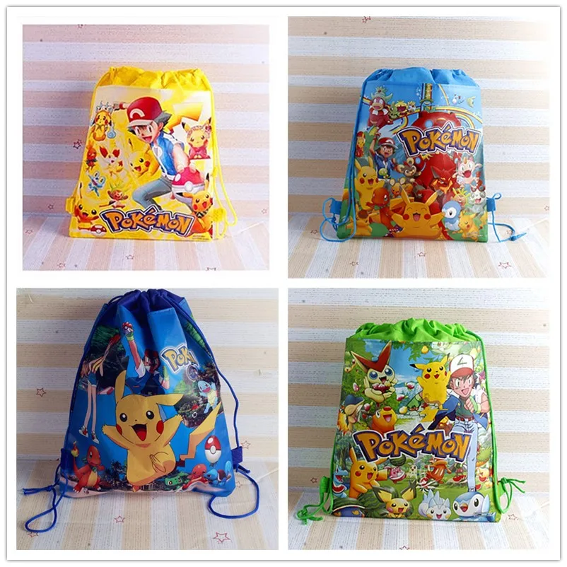 Bolsa de almacenamiento para figuras de acción de Pokémon Go, juguetes de decoración para fiesta de cumpleaños para niños, regalos de navidad