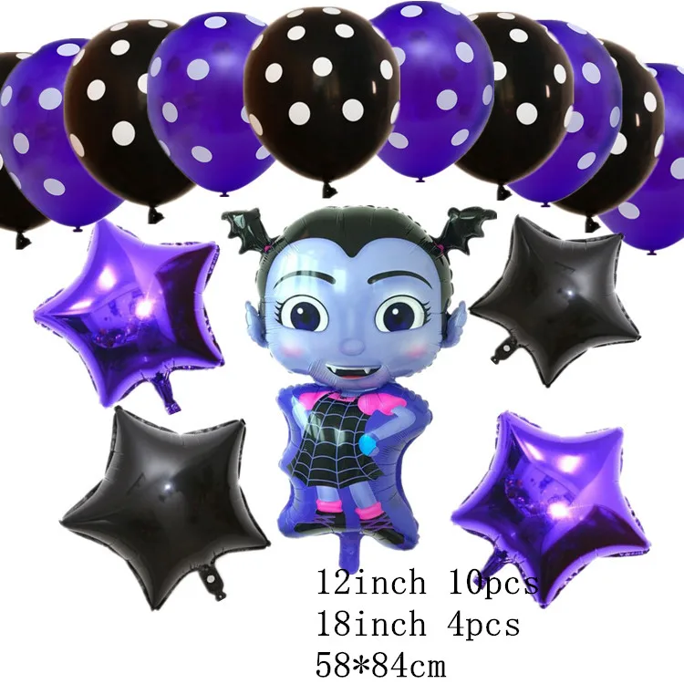 3 шт. 58x84 см Vampirina воздушные шары Принцесса Маленькая девочка воздушный шар детские игрушки для вечеринки в честь Дня Рождения Украшения Воздушный Шар вампир Супермен - Цвет: as picture