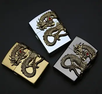 

Jinlong oil type inflatable open flame lighter