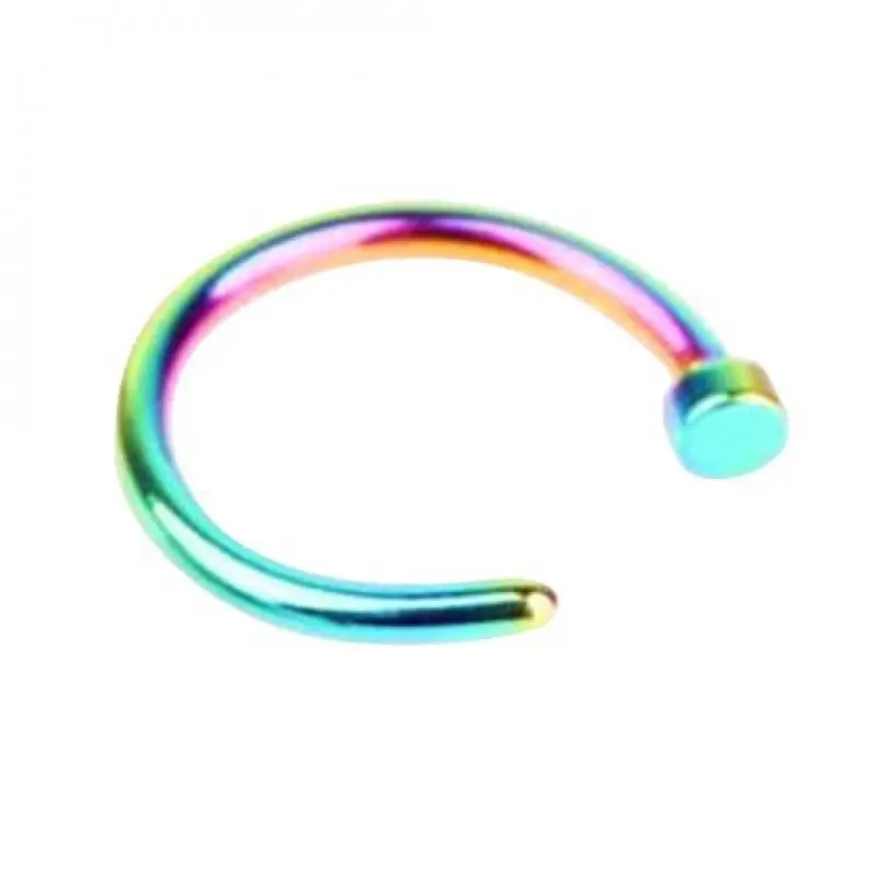 Новая медицинская титановая панк клипса для пирсинга тела носа губ кольца