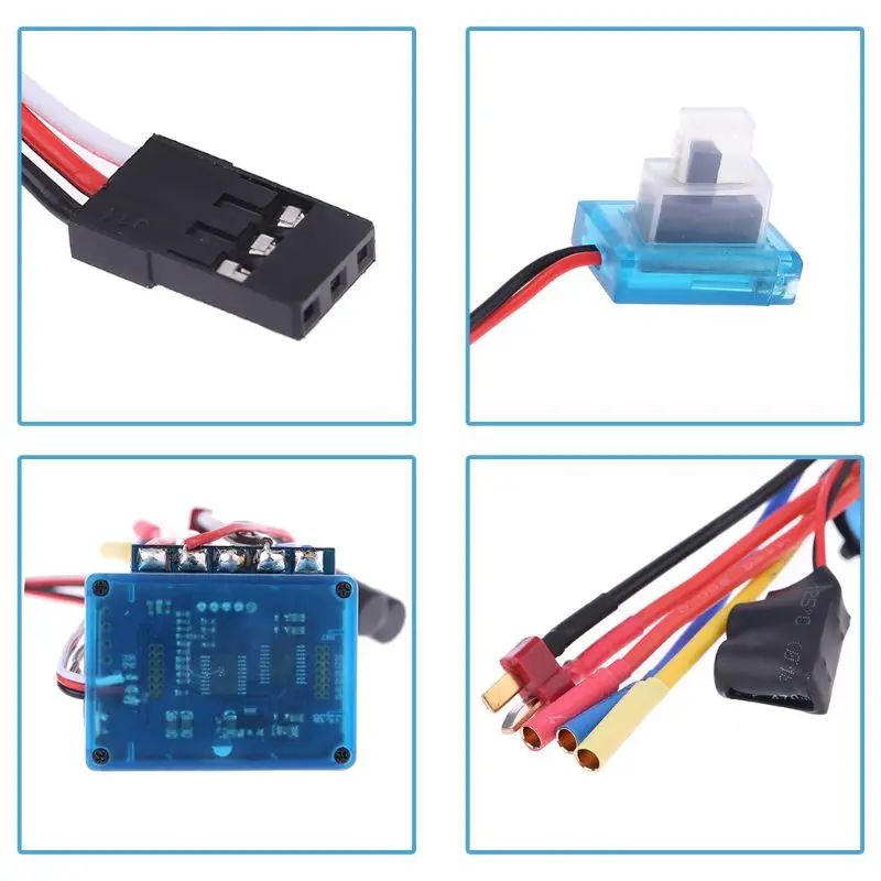 

Waterproof 45A 60A 80A 120A Brushless ESC Electric Speed Controller Dust-proof for 1/8 1/10 1/12 RC Car Crawler RC Boat Part