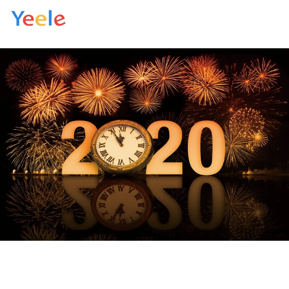 

Yeele New Year Photocall Fireworks Countdown Party Photography Backdrops Personalized Photographic Backgrounds For Photo Studio