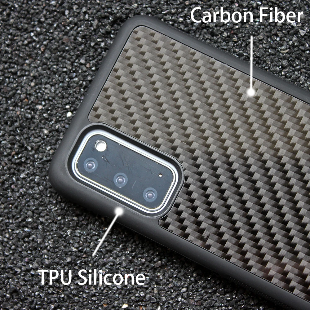 Real Carbon Fiber Case for Samsung Galaxy S20 Plus Mobile Phone Cover Business Luxurious TPU Silicone for Samsung S20 Ultra Real Carbon Fiber Case for Samsung Galaxy S20 Plus Mobile Phone Cover Business Luxurious TPU Silicone for Samsung S20 Ultra