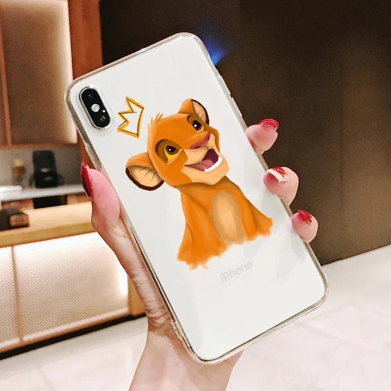 Король Лев simba Pumba Hakuna Matata Мягкий силиконовый чехол для телефона для iPhone 11 11Pro 5 5S SE 6 6S 6 7 8Plus Max XS XR X 10 - Цвет: TPU