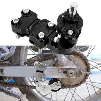 

LEEPEE Motorcycle Aluminum Adjuster Motorcycle Accessories Chain Tensioner Roller Bolt On Roller Tool Universal
