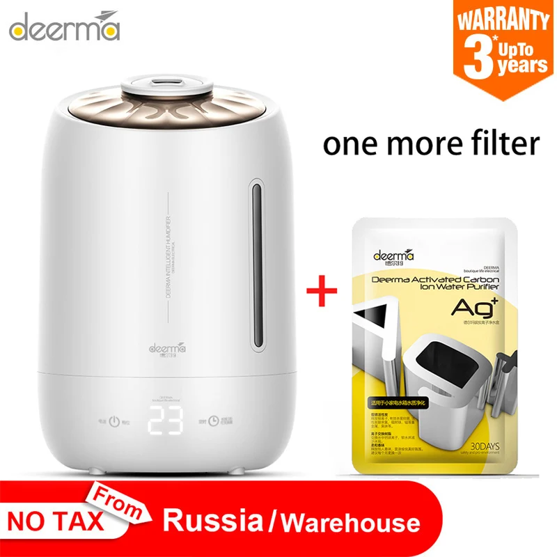 Original Deerma Household Air Humidifier Air Purifying Mist Maker Timing With Intelligent Touch Screen Adjustable Fog Quantity
