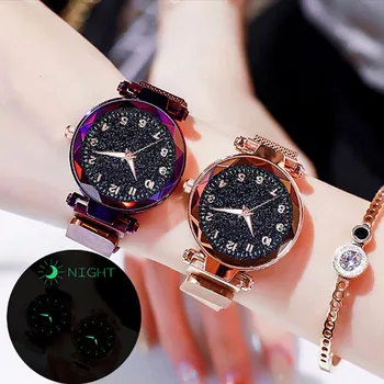 

Women Watches Woman 2019 Starry Sky Crystal Quartz Watches Female Clock Wrist Watches For Women Montre Femme Relogio Feminino