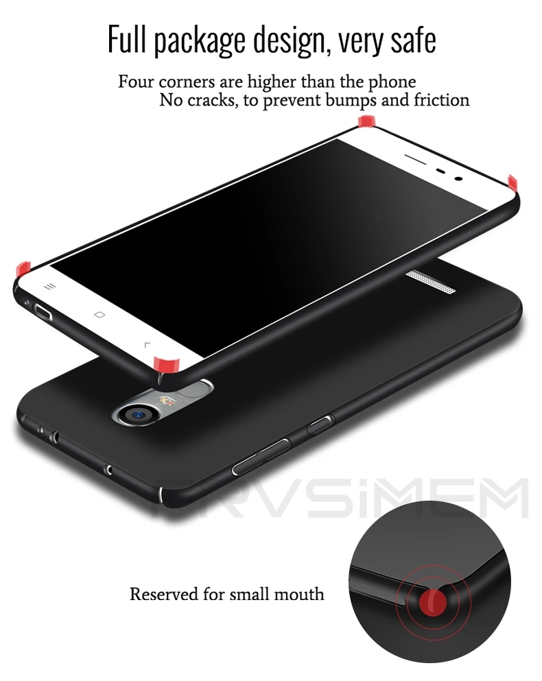 Жесткий ПК Frvsimem для Xiaomi Mi5 5s Plus A1 Mi6 Redmi 4 4A 5A Pro Global Note 3 4X Prime полностью закрытые