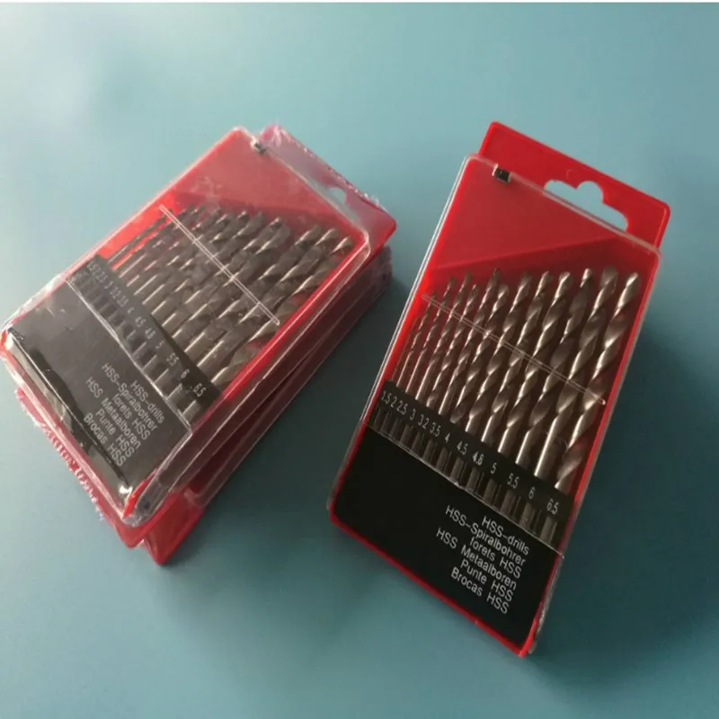 Plastic Box Of 13 Woolly HSS HSS Twist Drill Metal Auger Bit Suit 1.5 mm To 6.5 mm Plastic Box Of 13 Woolly HSS HSS Twist Drill Metal Auger Bit Suit 1.5 mm To 6.5 mm