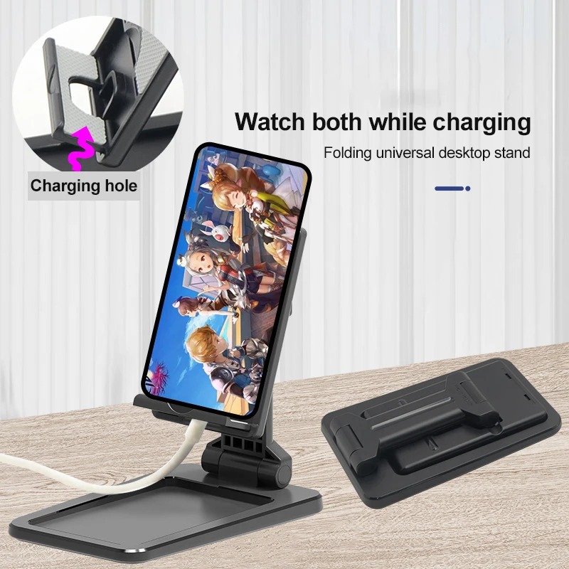 Lipat Pemegang Telepon Meja Stand Dudukan Ponsel Ponsel Stand Universal untuk IPhone Samsung Huawei Xiaomi