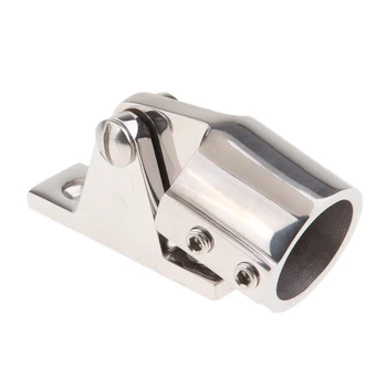

Stainless Steel Bimini Top Cap Pipe Eye End 1" Deck Hinge For Marine Boat