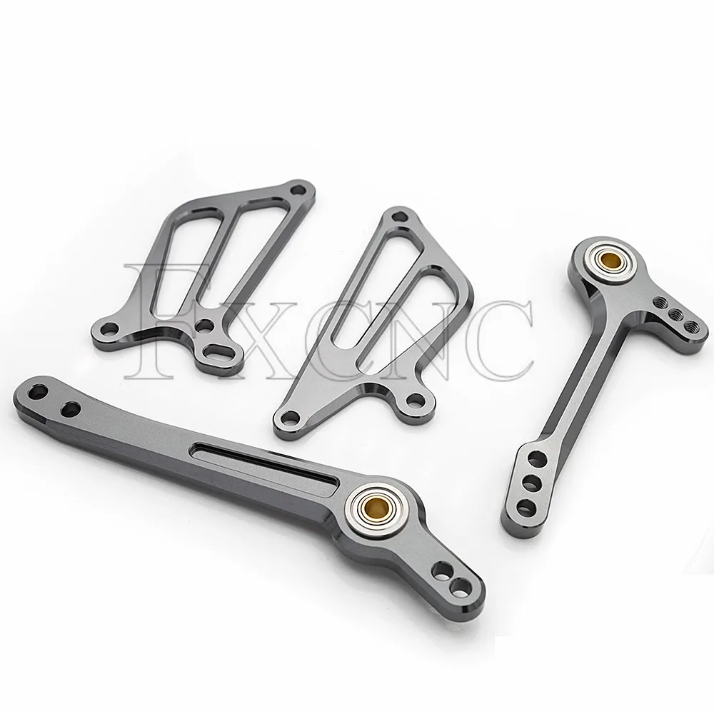 CNC регулируемый алюминиевый мотоцикл Rearset Foot Peg тормозной рычаг переключения передач+ крыло для Yamaha YZF R125 2008-2013 2009