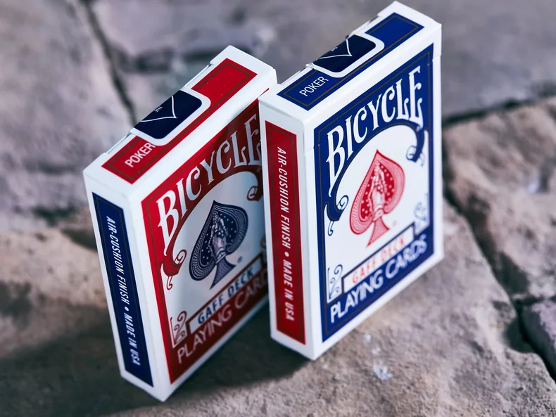 Bicycle Gaff Deck Playing Cards Red/Blue Rare Limited Poker Magic Cards Special Props Close Up Stage Magic Trick for Magician