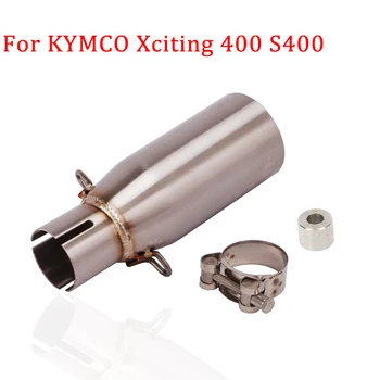 

Slip On For KYMCO Xciting 400 S400 Motorcycle Exhaust Modifed Middle Connection Link Pipe