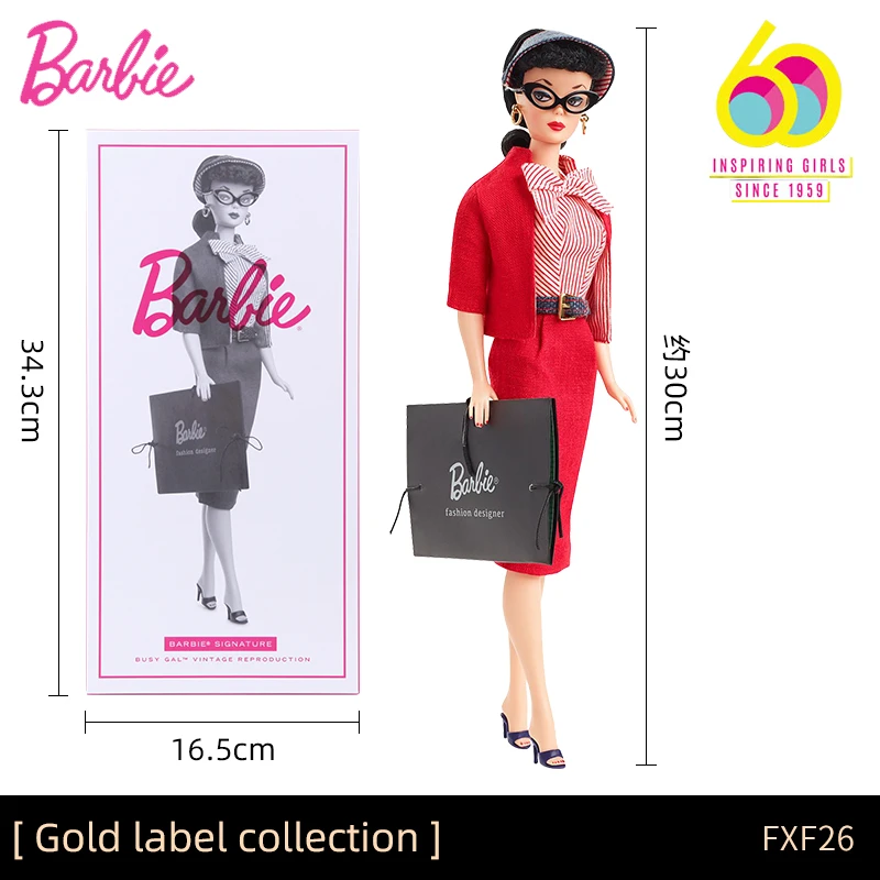 Барби Коллекционное издание Золотой лейбл моды Реплика Ограниченная серия FXF26 Девушки Коллекция подарков на день рождения игрушки - Цвет: FXF26