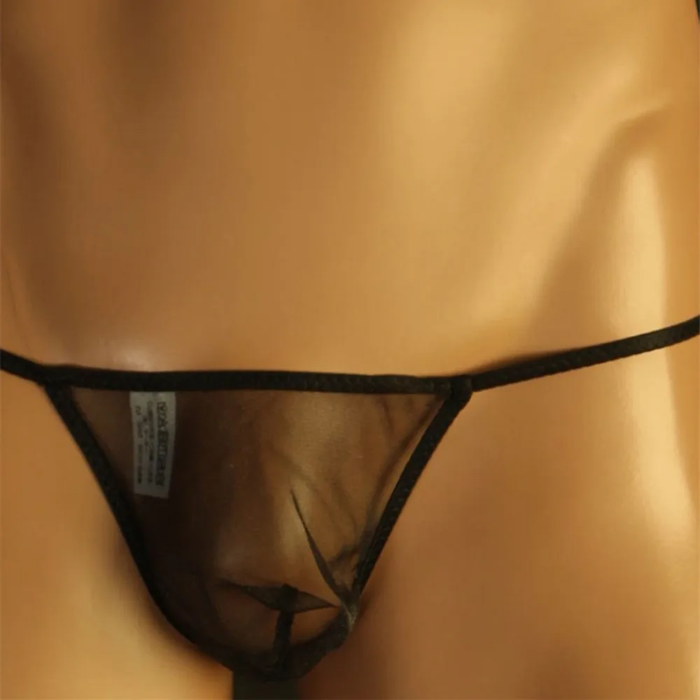 

NEW Perspective Mesh Thongs Men Transparent Panties Gay Men Pouch G String Erotic Lingerie Sexy T-back Mens Temptation Underwear