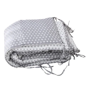 

Infant Bed Protector Cot Safety Pure Cotton Newborn Crib Safety Bumper Cushion