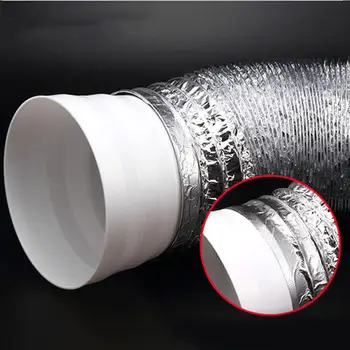 

3PCS Kitchen Pipe Adapter Practical Durable Duck Pipe Reducer For Range Hood Check